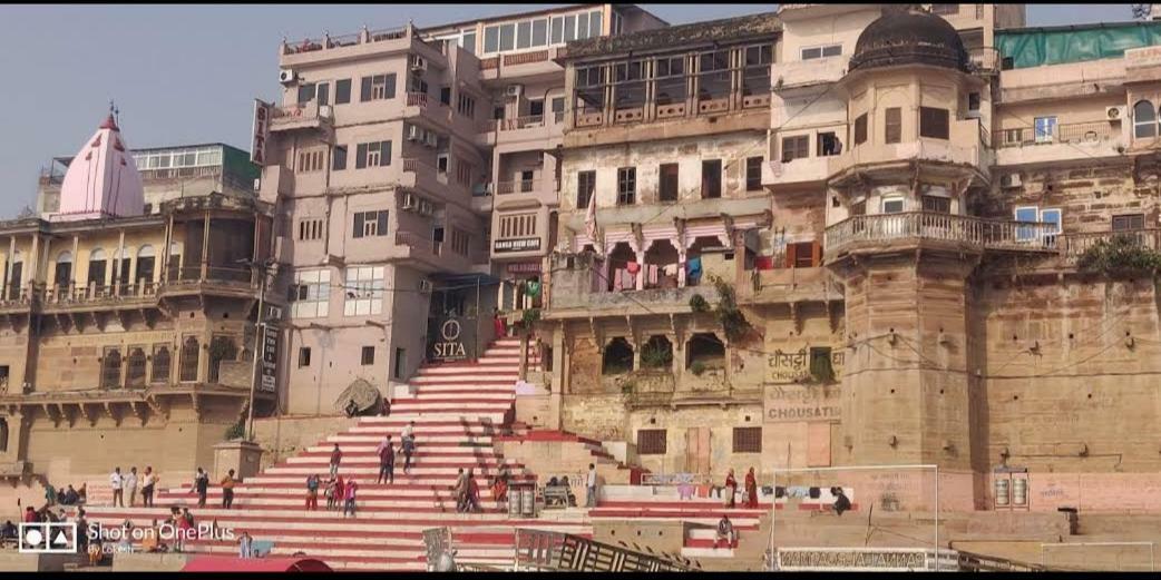 Hotel Sita Palace On Heritage Ghats Of Benaras Varanasi Exterior foto